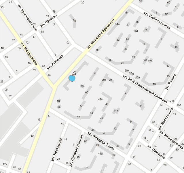 Локон на карте